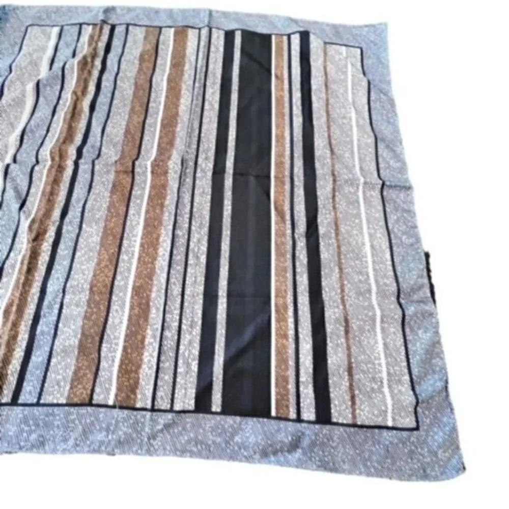 Glentex Striped‎ Scarf Large Square Style 26.5